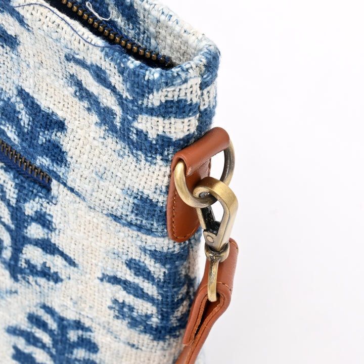 Handwoven Block Printed Tote Bag