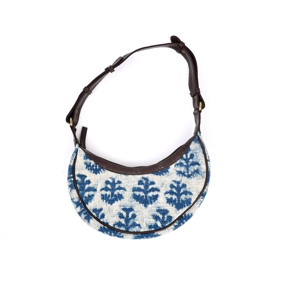 Handwoven Half Moon Sling Bag