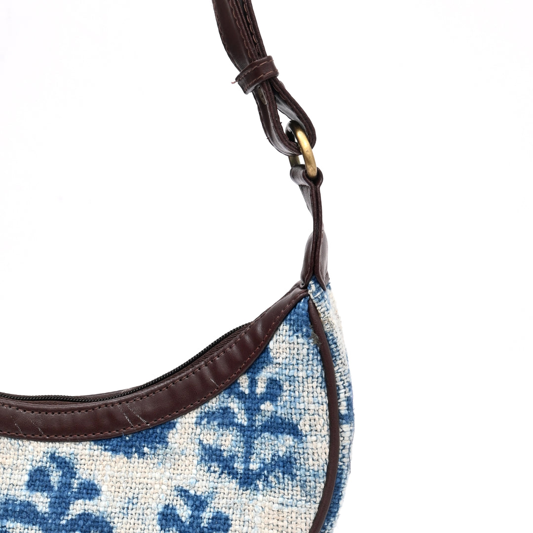 Handwoven Half Moon Sling Bag