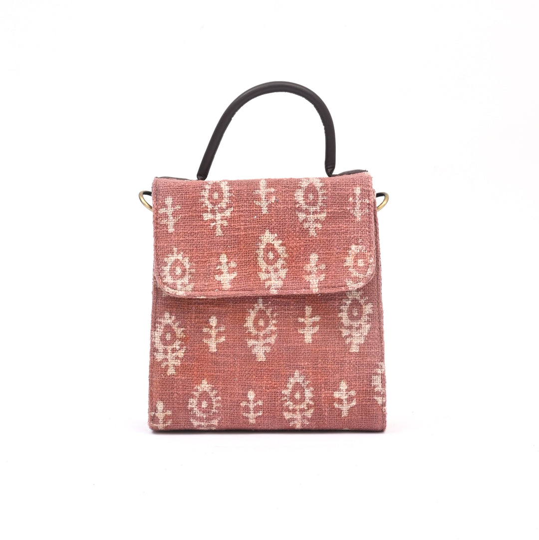 Handwoven Long Flap Sling Bag