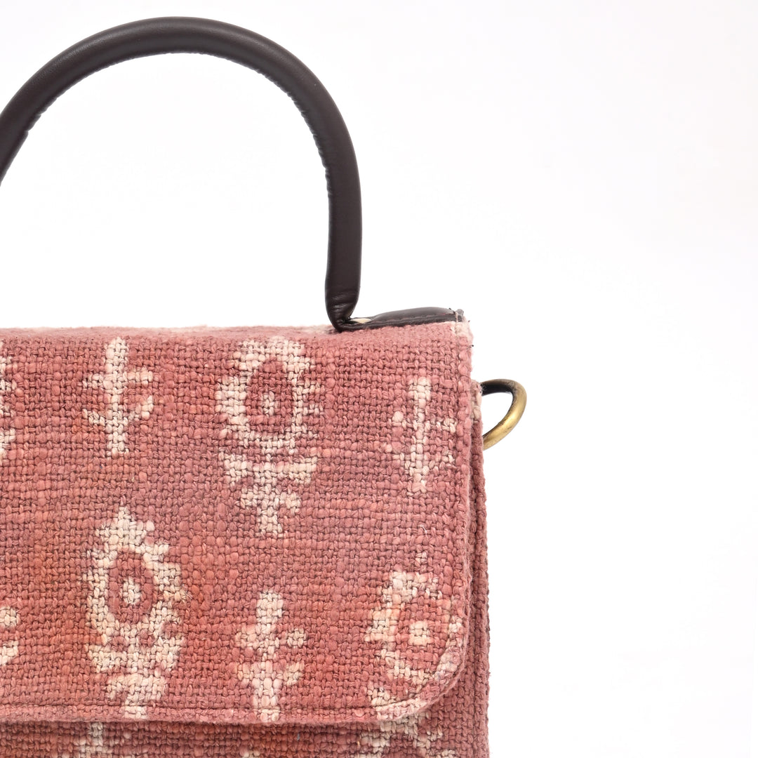 Handwoven Long Flap Sling Bag