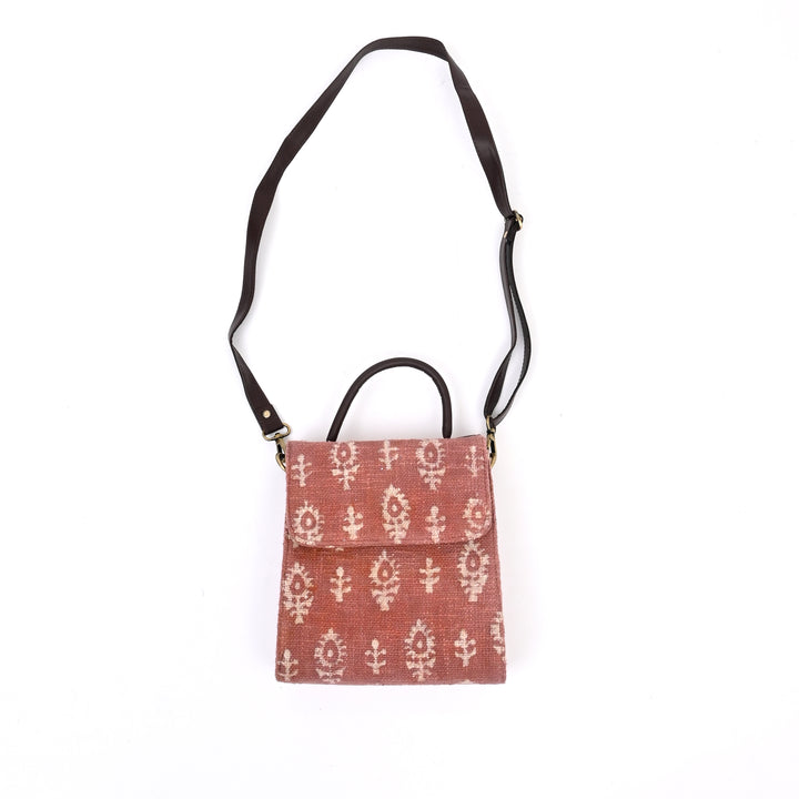 Handwoven Long Flap Sling Bag