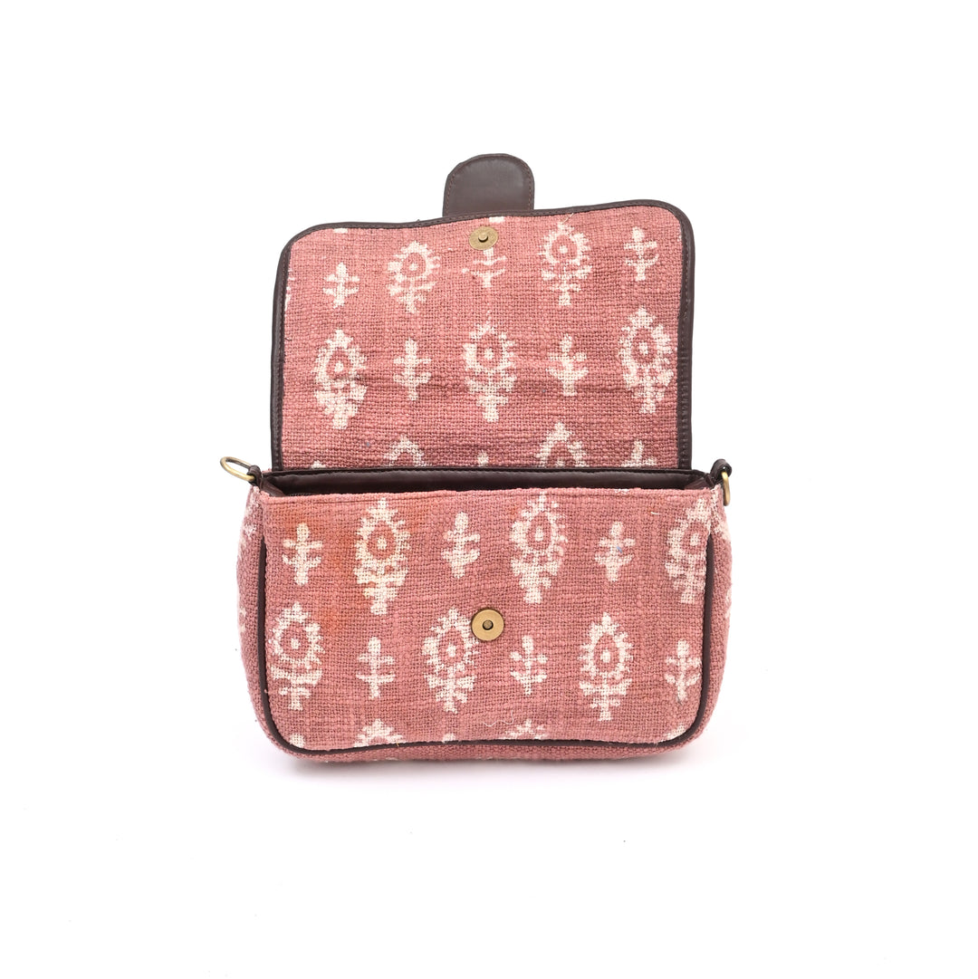 Handwoven Block Printed Sling Bag