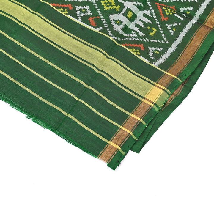 Ikat Patola Handloom Silk Stole | 86" x 22.5"