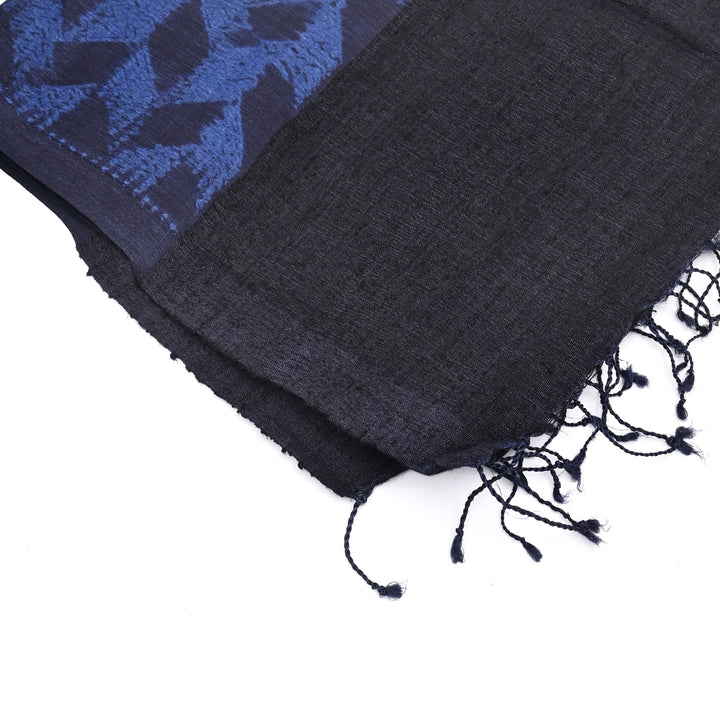Artisan Shibori Dupatta | Hand-Dyed Tussar Silk Blend