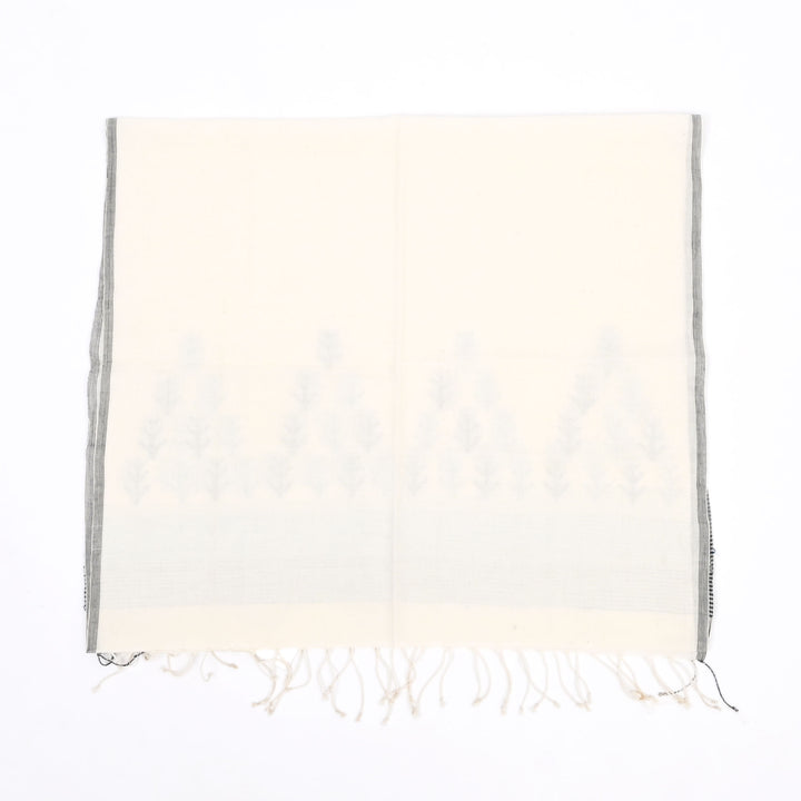 Artisan Jamdani Stole | Traditional Woven Scarf