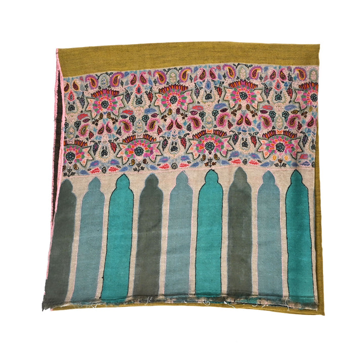 Sozni Pashmina Shawl - Multi-color, 80"x40"