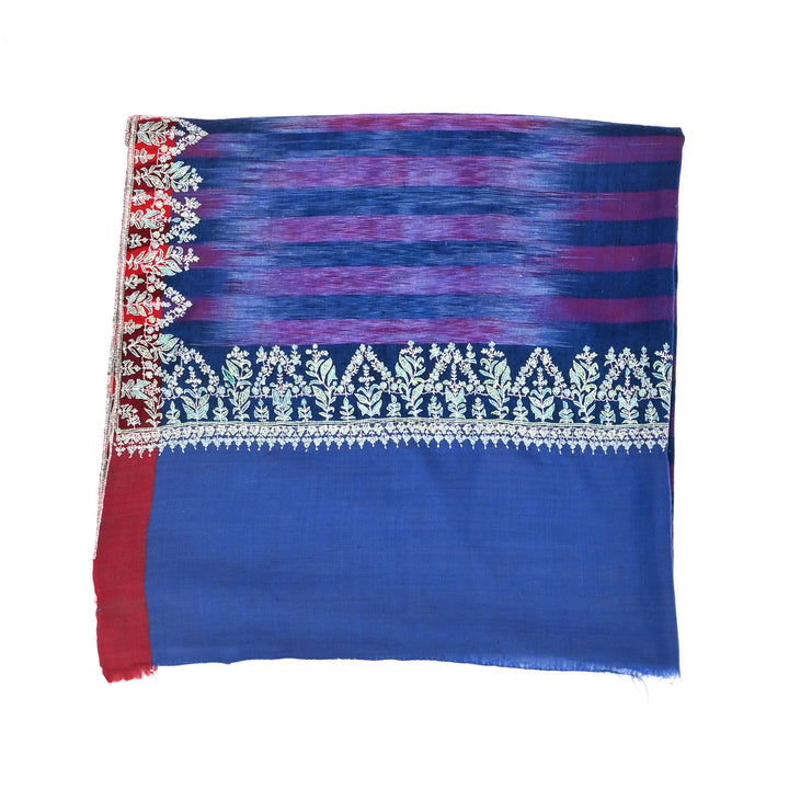 Ikkat Pashmina Shawl | Multicolor, 80"x40"