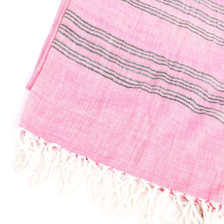 Handwoven Cotton Stole | Traditional Uttarakhand Design, 100% Cotton