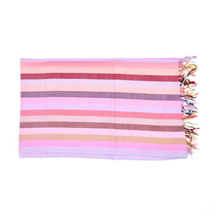 Luxurious Multicolor Handwoven Merino Wool Stole | Soft, Warm & Stylish