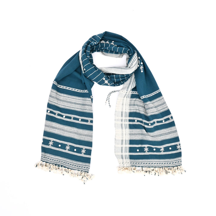 Kala Cotton Handloom Dupatta | Kutch Weave | Natural Dye |100X40"