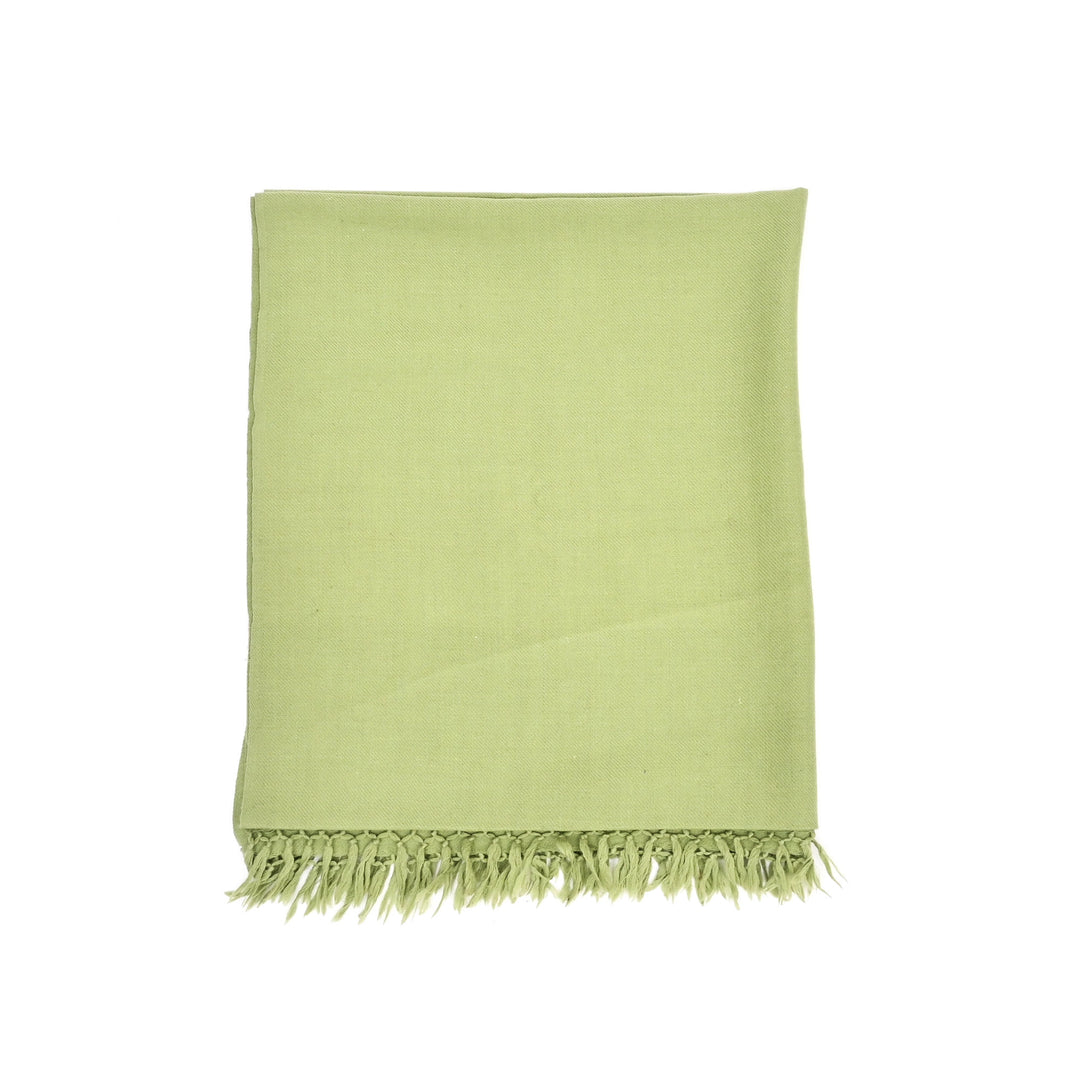 Elegant Green Handwoven Sheep Wool Shawl | Warm & Stylish Comfort