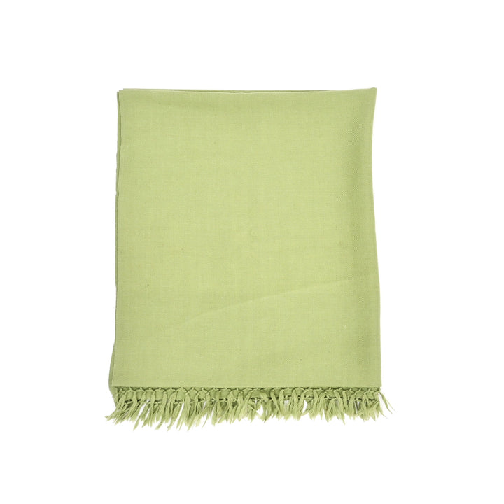 Elegant Green Handwoven Sheep Wool Shawl | Warm & Stylish Comfort