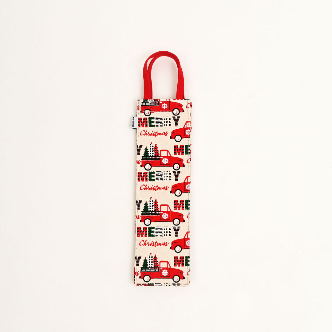 Christmas Gift Bag | Laminated Printed Canvas Bag with Allover Print