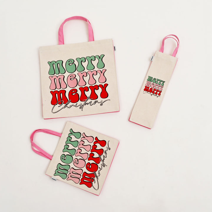 Gift Bag | Laminated Printed Christmas Canvas Bag
