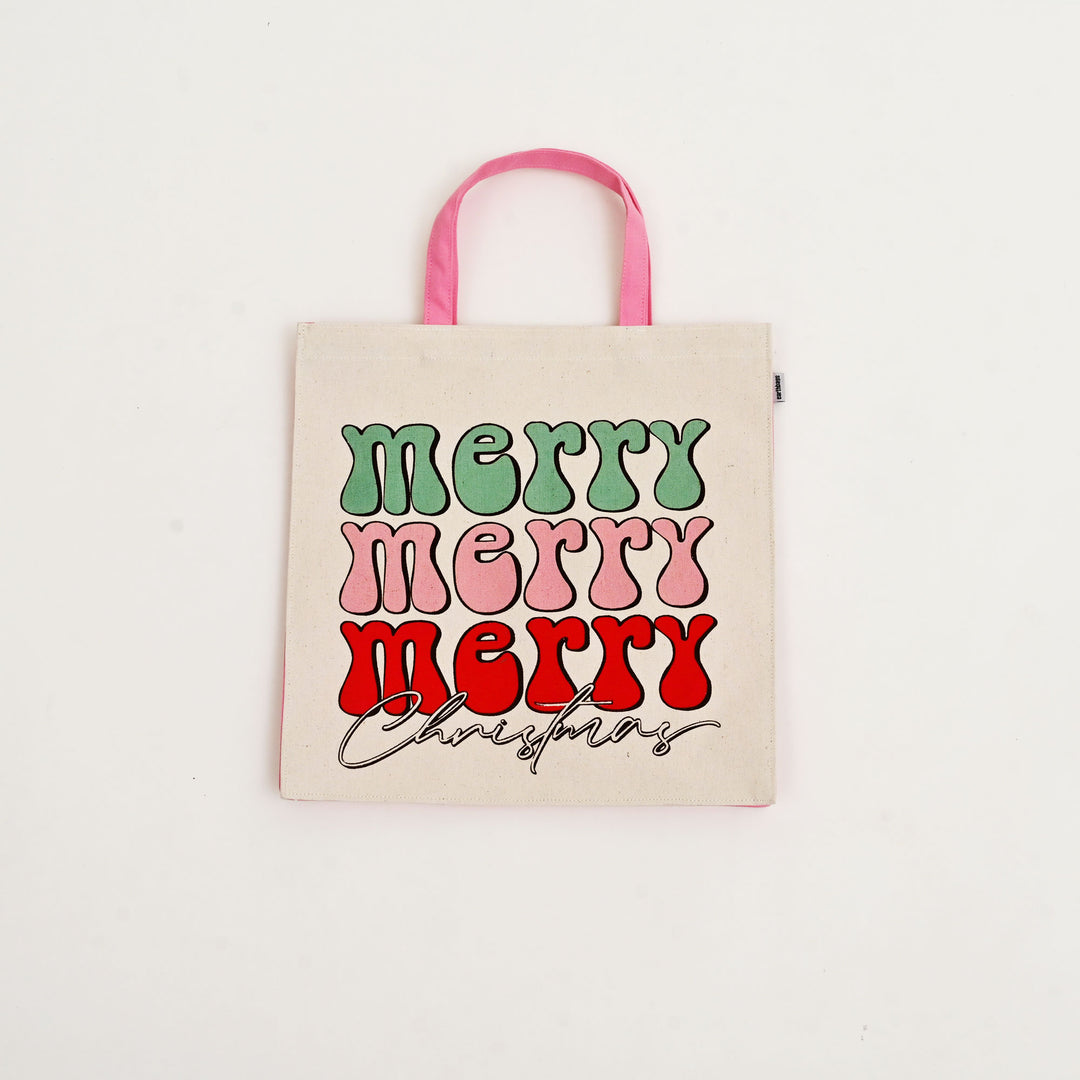 Gift Bag | Laminated Printed Christmas Canvas Bag