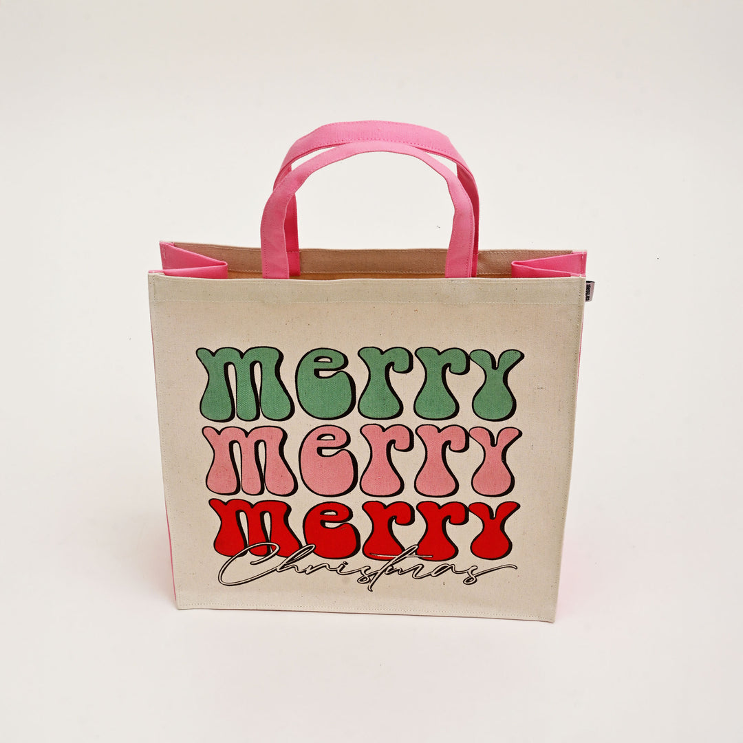Gift Bag | Laminated Printed Christmas Canvas Bag