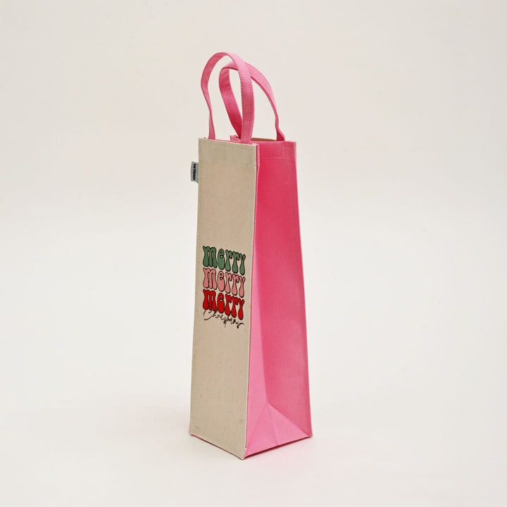 Gift Bag | Laminated Printed Christmas Canvas Bag