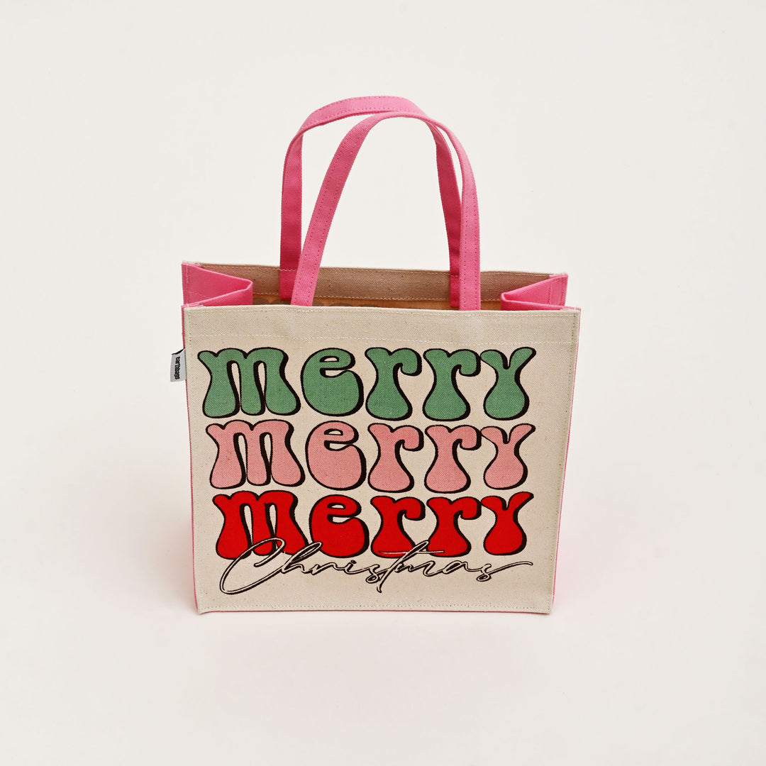 Gift Bag | Laminated Printed Christmas Canvas Bag