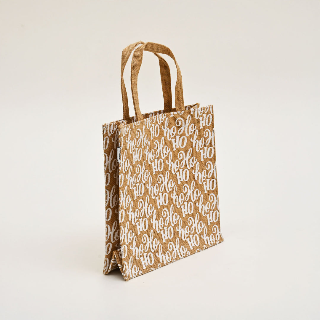 Gift Bag | Laminated Printed Jute Bag with Allover Print