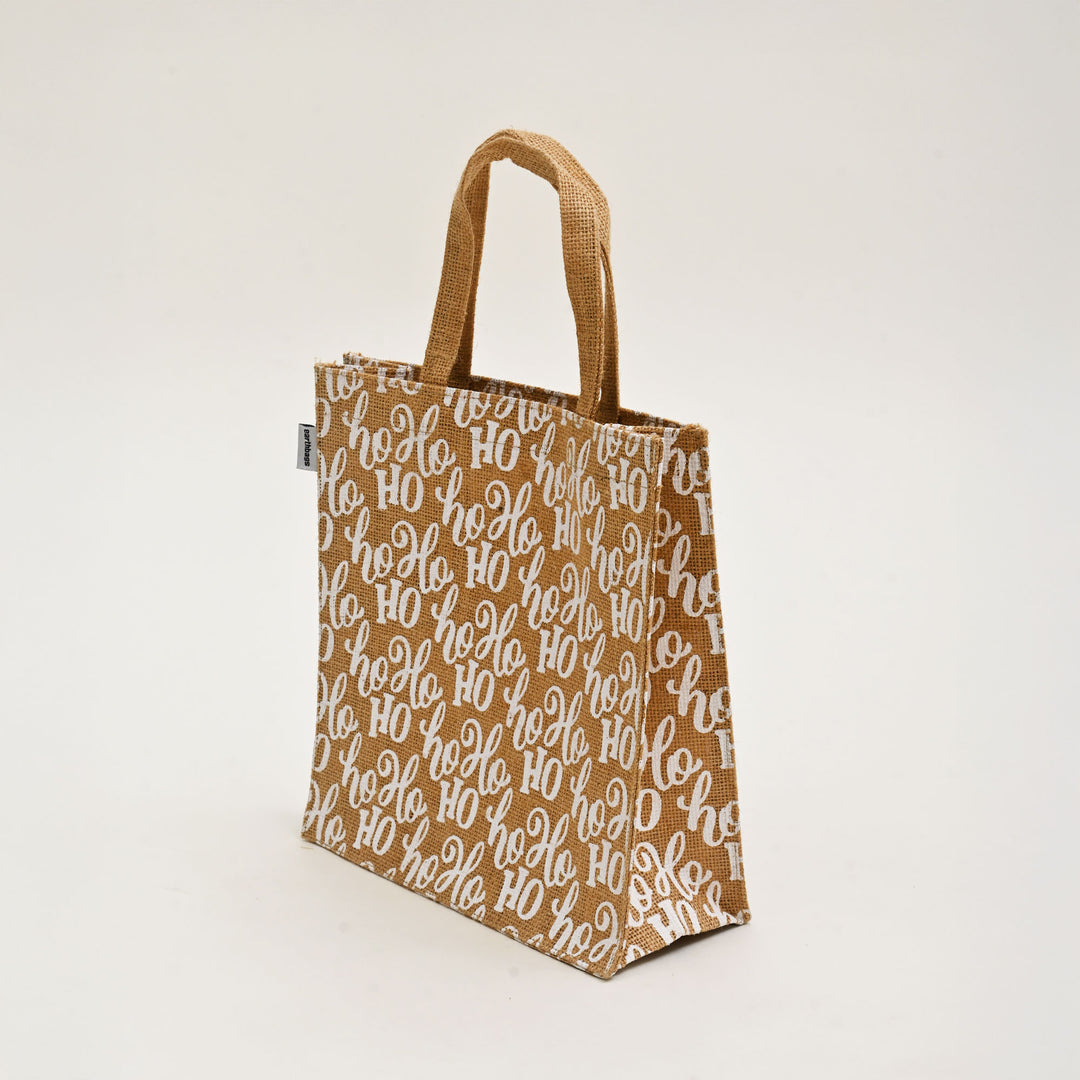Gift Bag | Laminated Printed Jute Bag with Allover Print