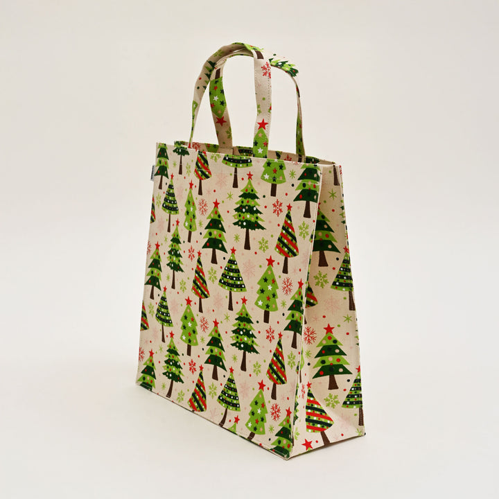 Gift Bag | Laminated Printed Christmas Canvas Bag with Allover Print