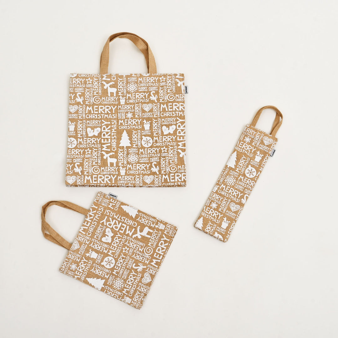 Jute Bag | Laminated Printed Gift Bag with Allover Print