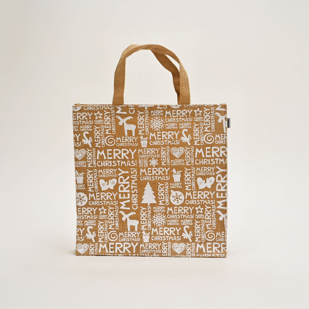 Jute Bag | Laminated Printed Gift Bag with Allover Print