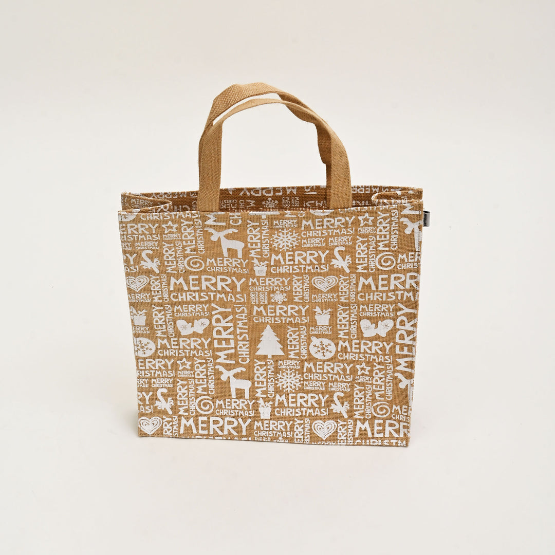 Jute Bag | Laminated Printed Gift Bag with Allover Print