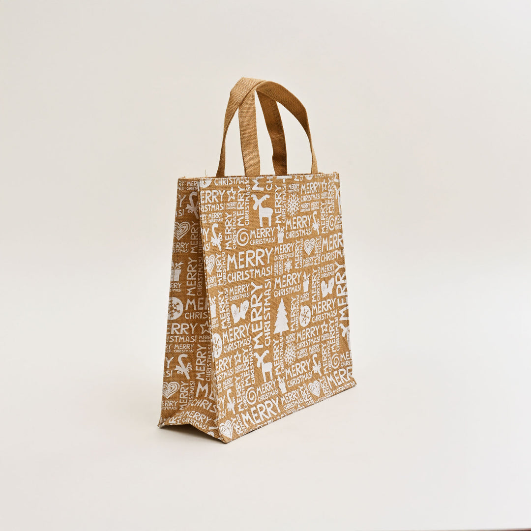 Jute Bag | Laminated Printed Gift Bag with Allover Print