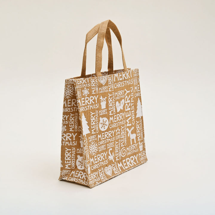 Jute Bag | Laminated Printed Gift Bag with Allover Print