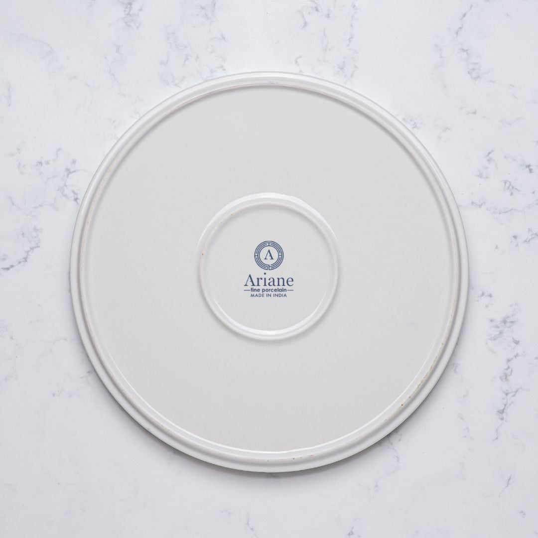Short Rim Stackable Plate | Set of 4 | Porcelain