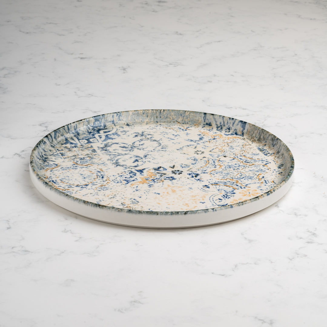 Short Rim Stackable Plate | Set of 4 | Porcelain