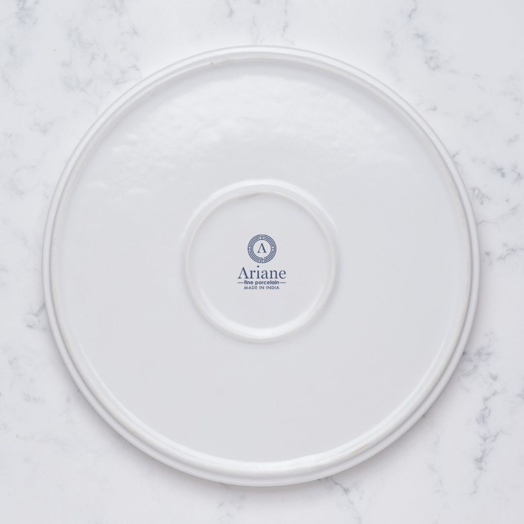 Short Rim Stackable Plates| Pack of 4 | Porcelain