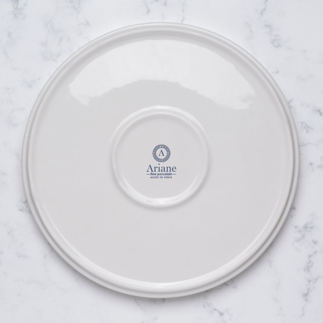 Short Rim Stackable Plate | 10.62", Porcelain | Pack of 4