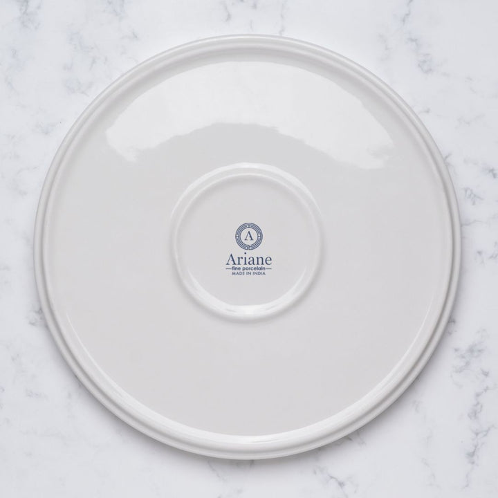Short Rim Stackable Plate | 10.62", Porcelain | Pack of 4