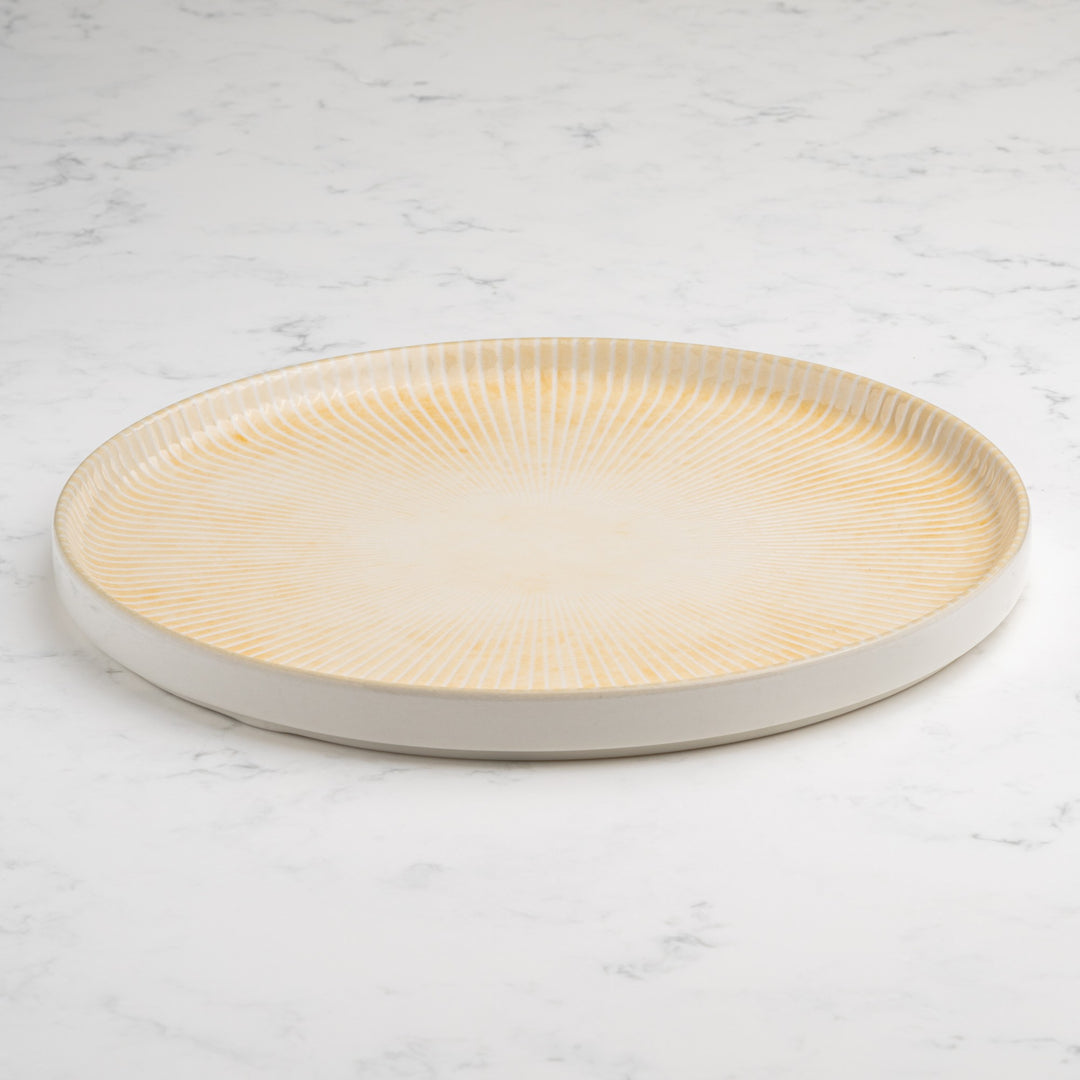 Short Rim Stackable Plate | 10.62", Porcelain | Pack of 4