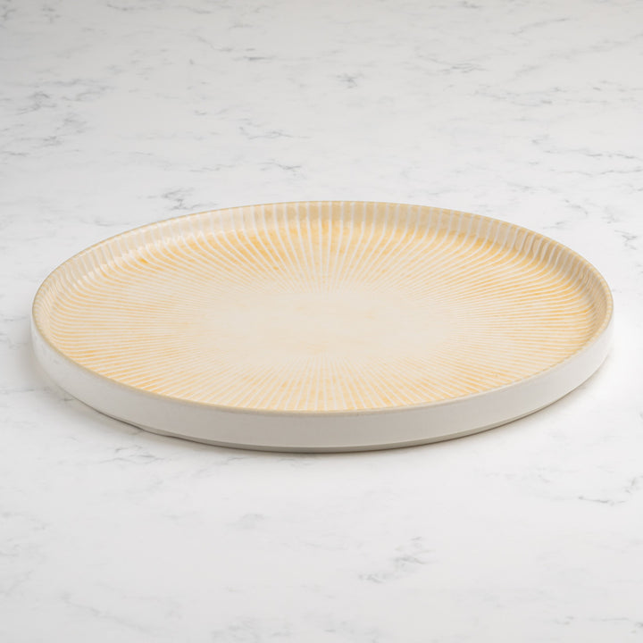 Short Rim Stackable Plate | 10.62", Porcelain | Pack of 4