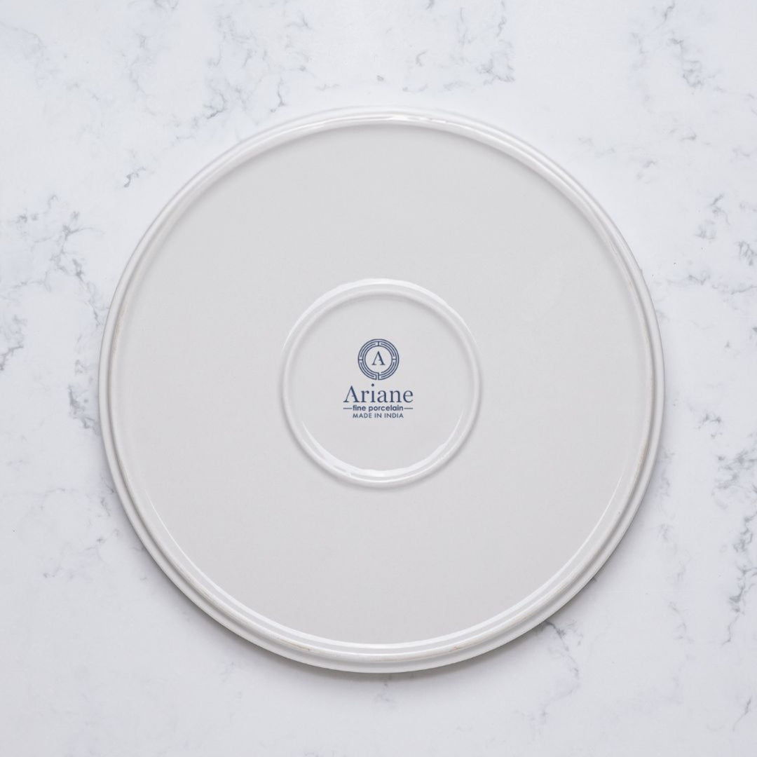 Short Rim Stackable Plate | Porcelain |Set of 4