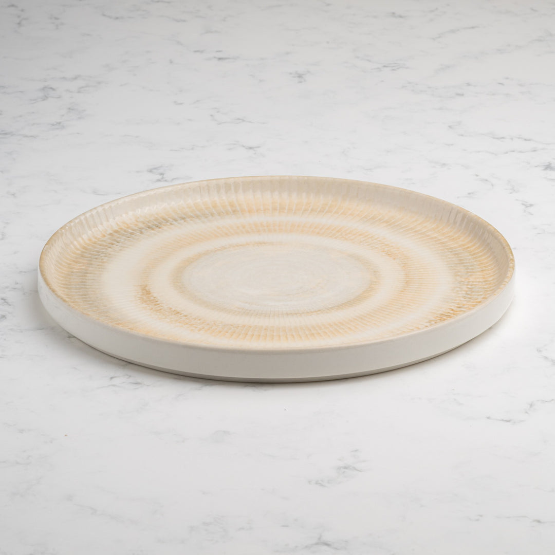 Short Rim Stackable Plate | Porcelain | Pack of 4
