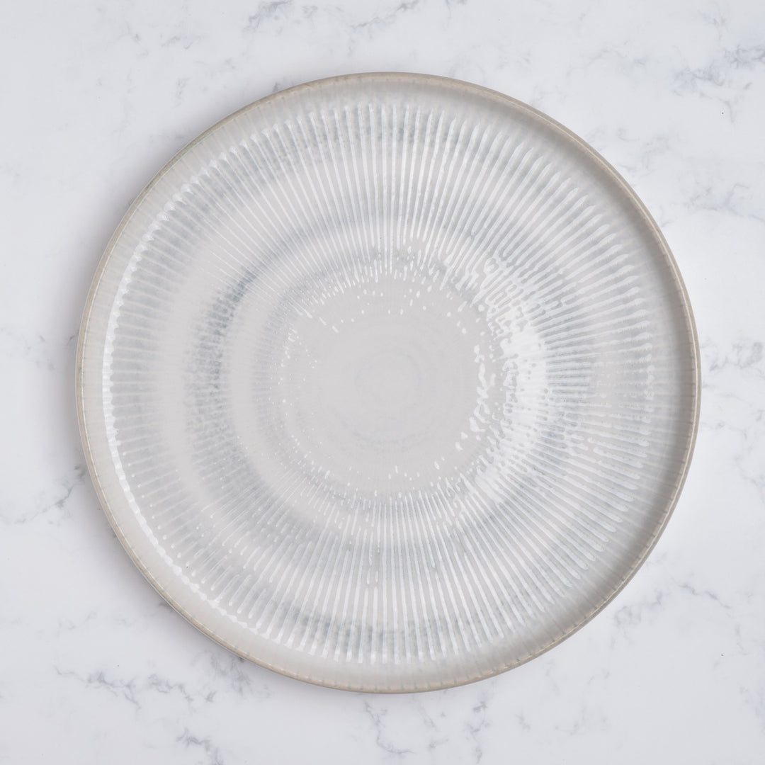 Short Rim Stackable Plate | Set of 4 | Porcelain