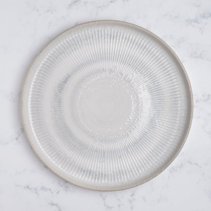 Short Rim Stackable Plate | Set of 4 | Porcelain