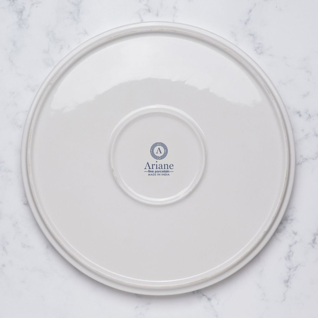 Short Rim Stackable Plate | Set of 4 | Porcelain