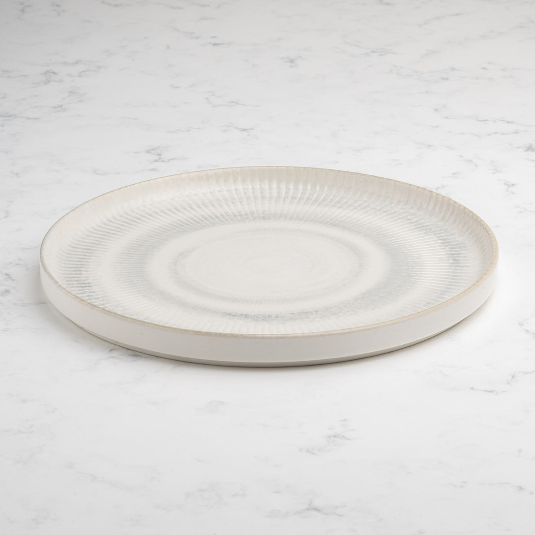 Short Rim Stackable Plate | Set of 4 | Porcelain