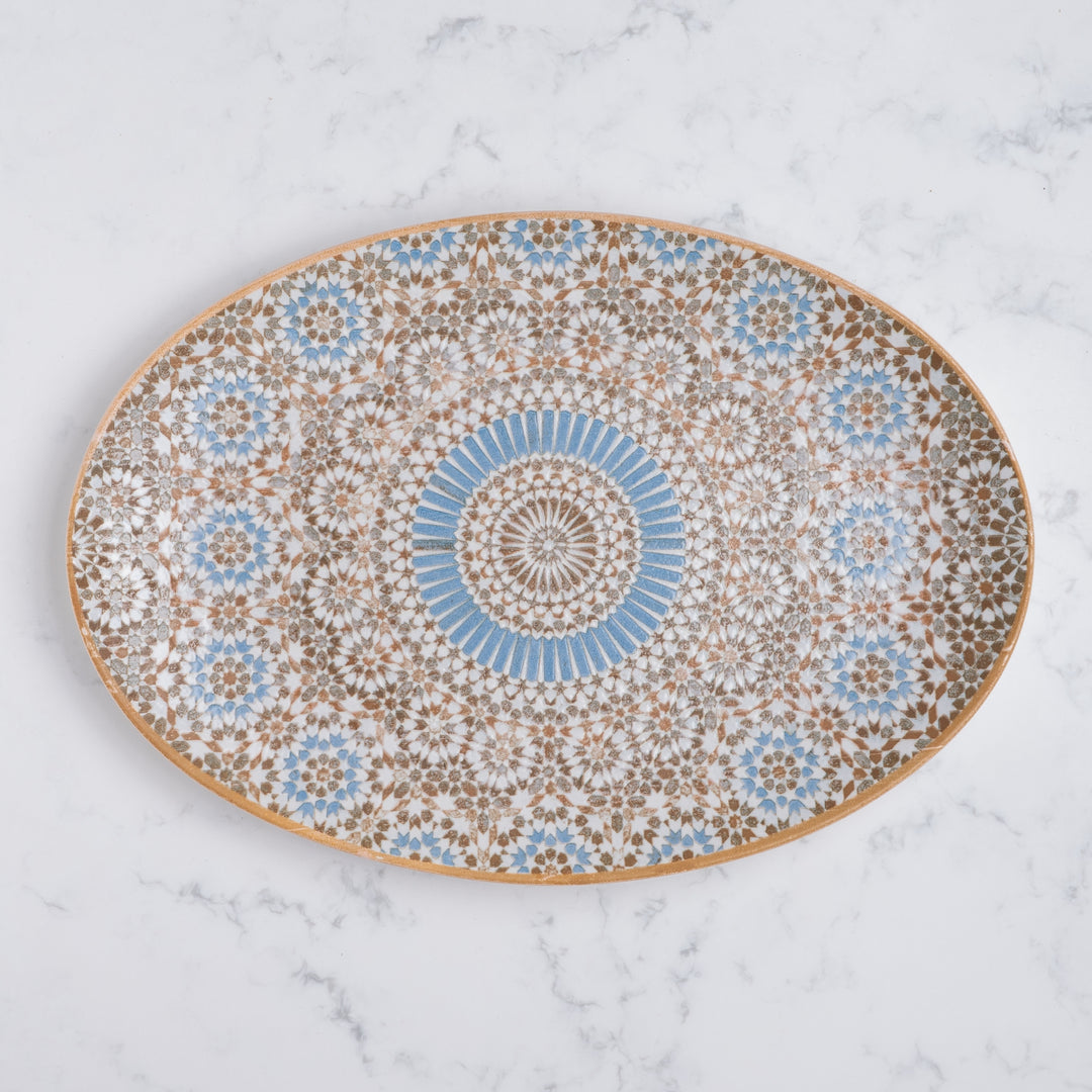 Oval Plate with Foot | Porcelain, 11" | Pack of 12