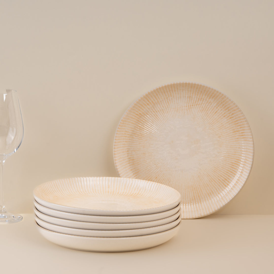 Plate Flat | Porcelain, Pack of  6