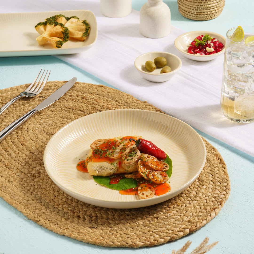 Plate Flat | Porcelain, Pack of  6