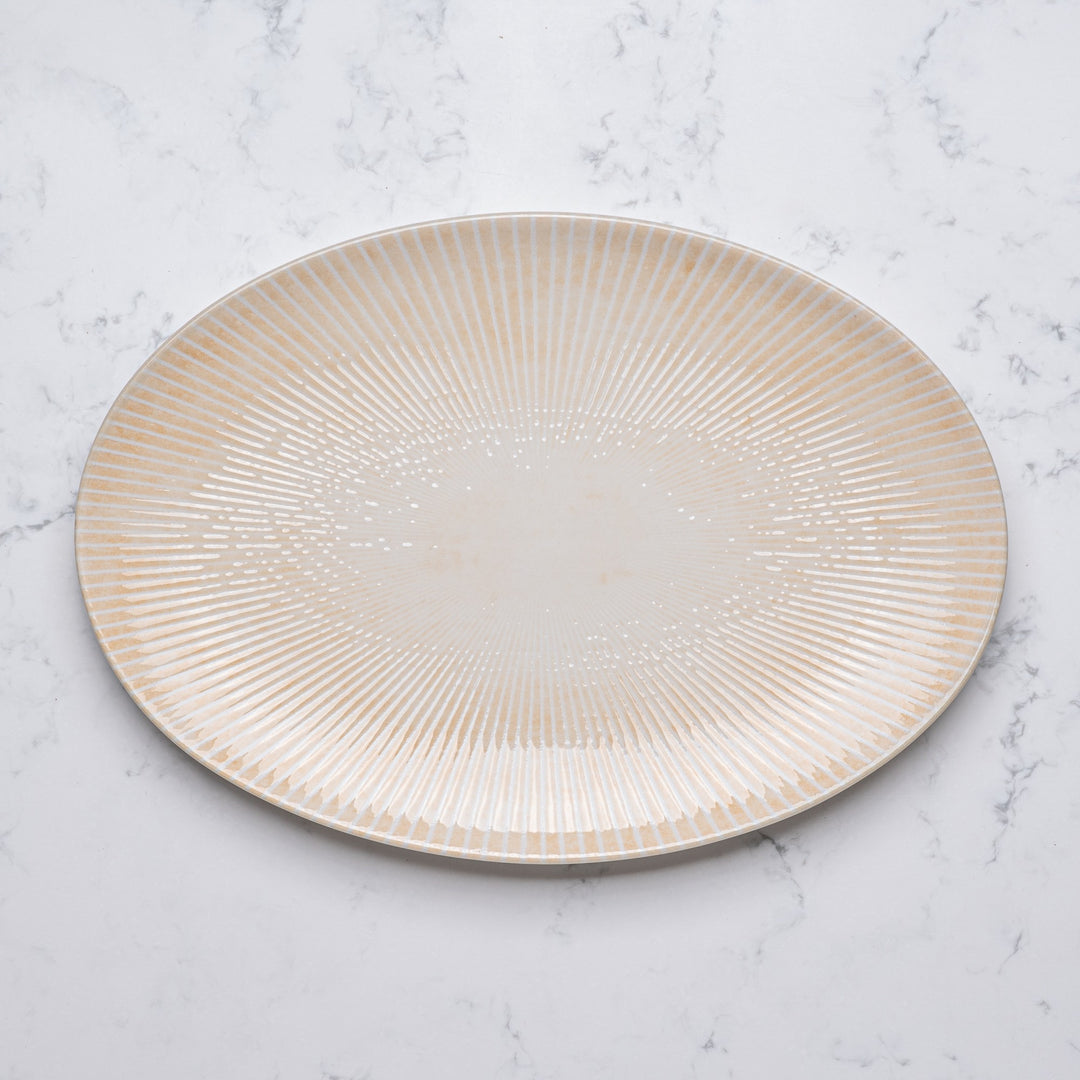 Plate Oval With Foot | Porcelain, 12.59" | Pack of 12