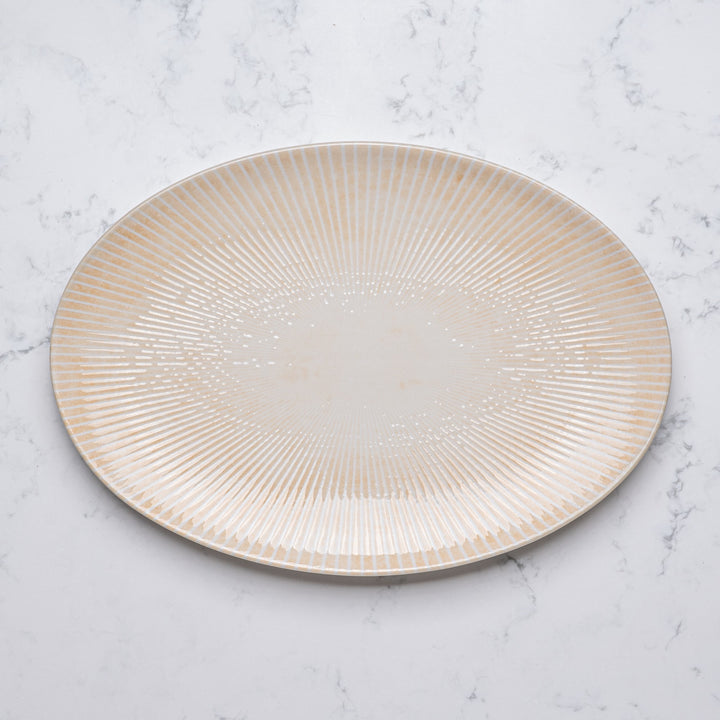 Plate Oval With Foot | Porcelain, 12.59" | Pack of 12