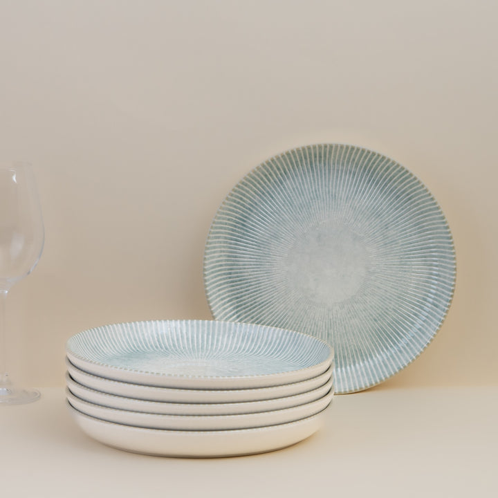 Classic Flat Dining Plate | Porcelain | Set of 6